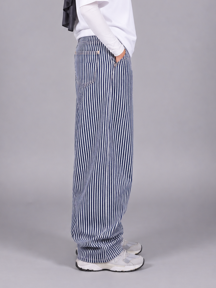 Relaxed Striped Pants