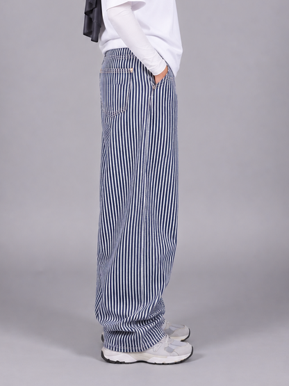 Relaxed Striped Pants