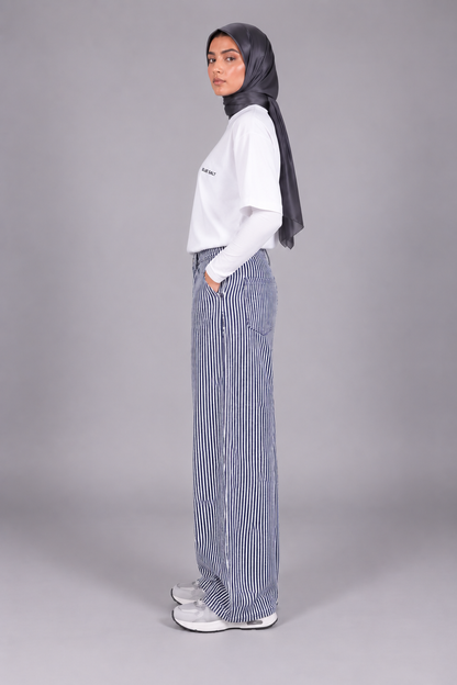Relaxed Striped Pants
