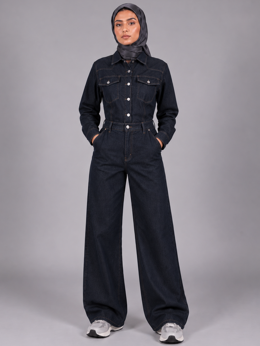 Dark Denim Jumpsuit